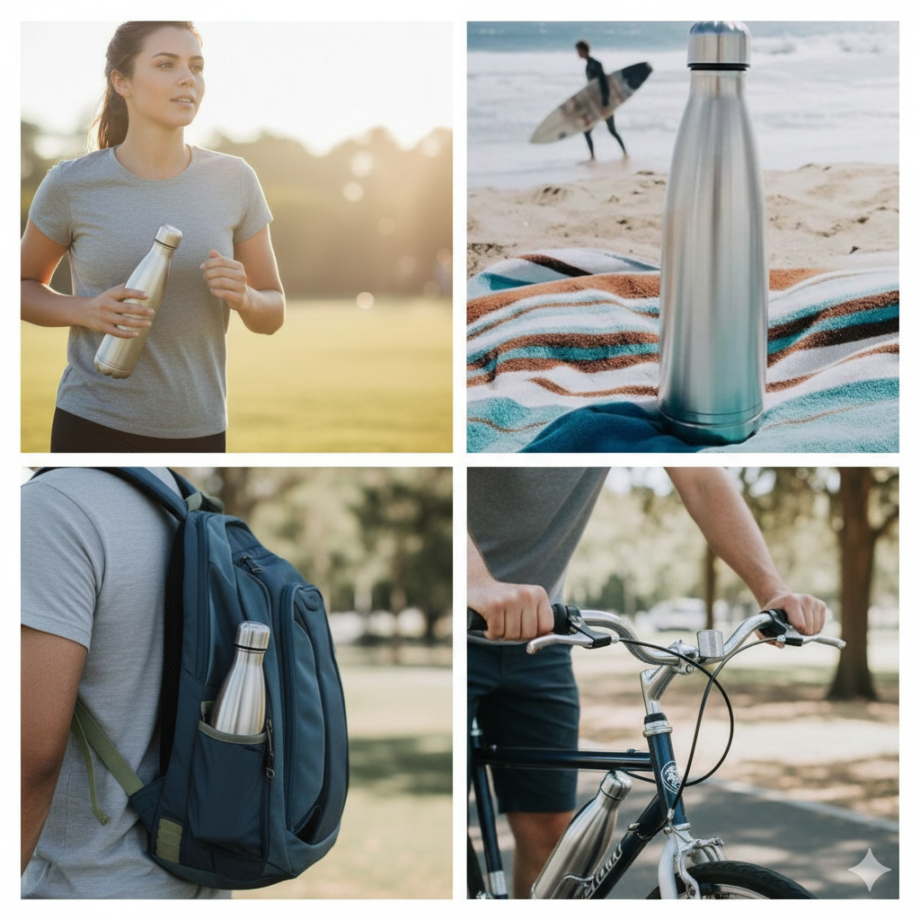 Water Bottle Safe • Silver