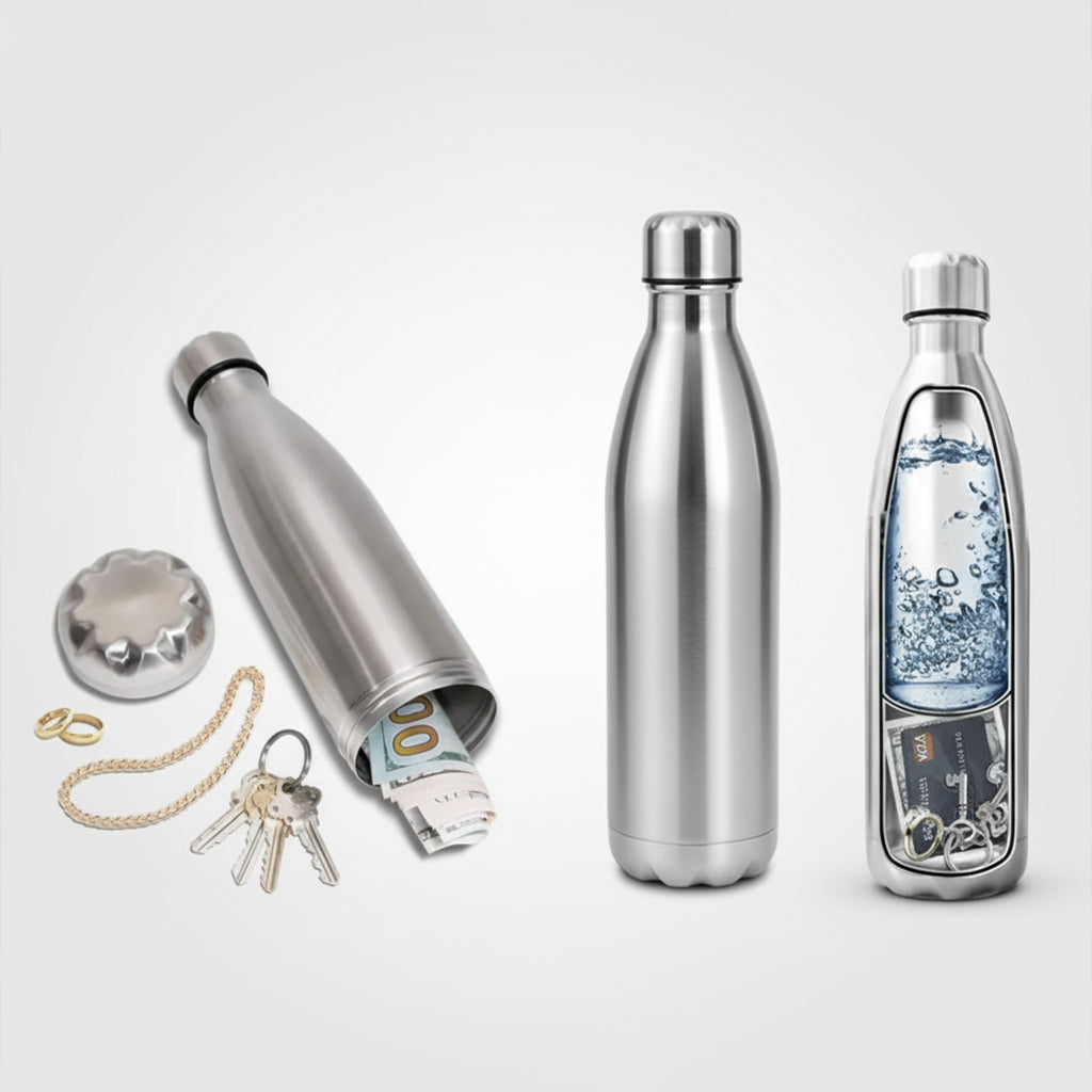 Water Bottle Safe • Silver