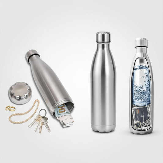 Water Bottle Safe • Silver